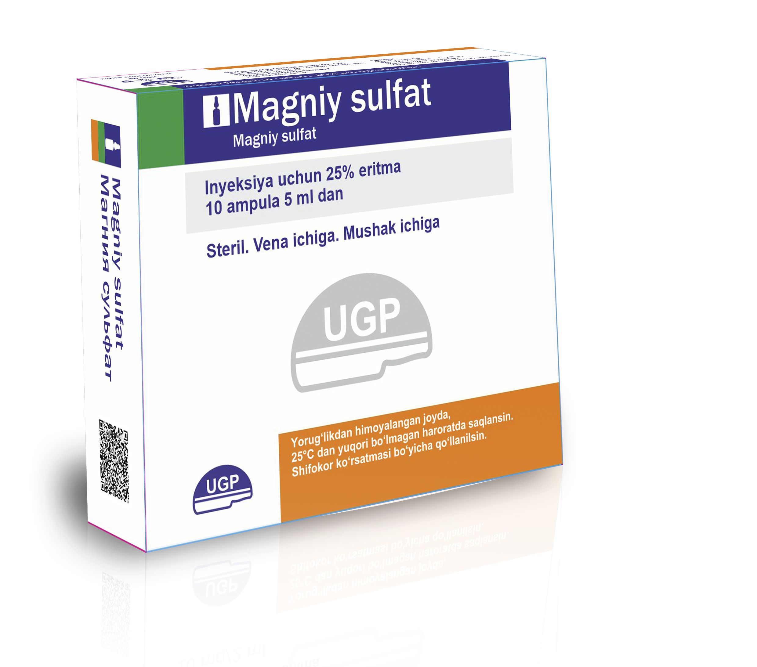 Magniy sulfat 5 ml 10 ta ampula